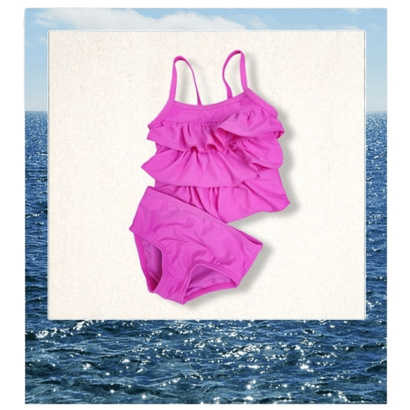 Carter's Other - 2-piece Hot Pink Ruffle Tankini, Kid's 9M